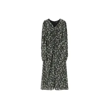 NINE WEST Long Sleeved Dresses Women's Black Green