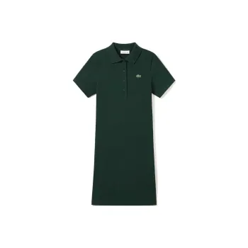 LACOSTE Short-Sleeved Dresses Women's Dark Green