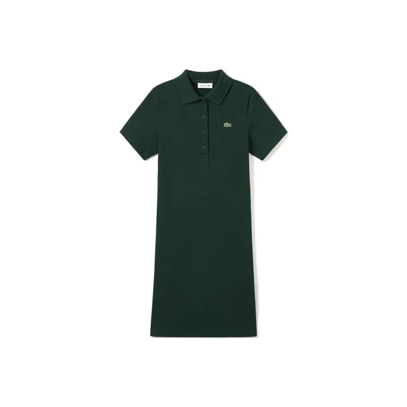 LACOSTE Short-Sleeved Dresses Women's Dark Green-0