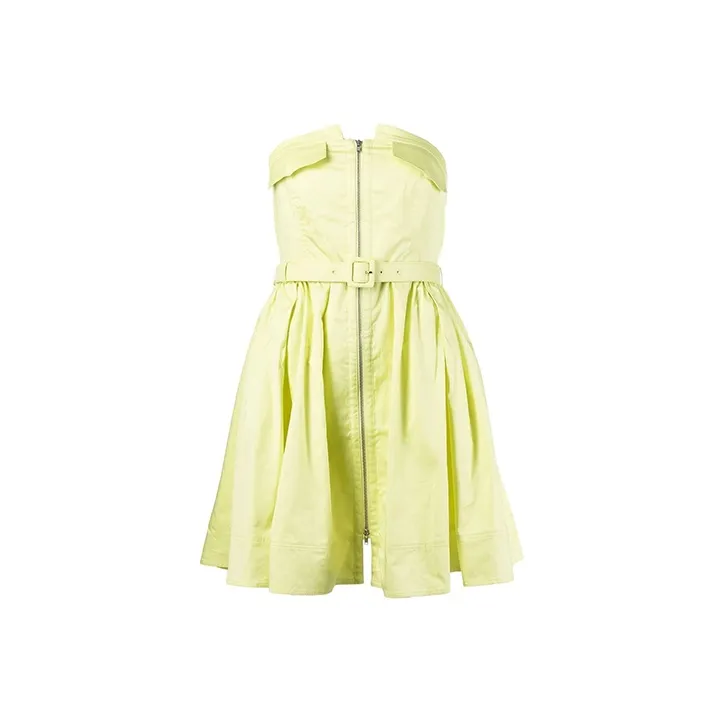Self-portrait Sleeveless Dresses Women's Yellow-0