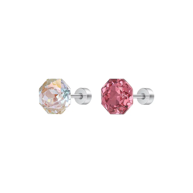 MISS XIA JWY Titanium Steel Stud Earrings Unisex-37