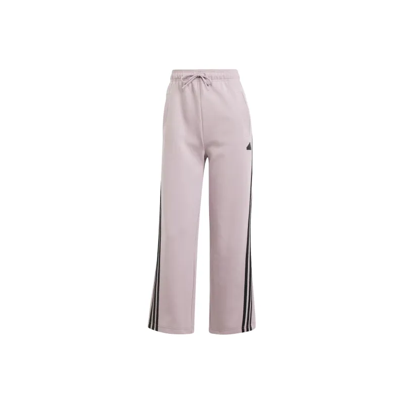 Adidas Future Icons 3 Stripes Open Hem Joggers Knitted Sweatpants Women's Light Purple-0