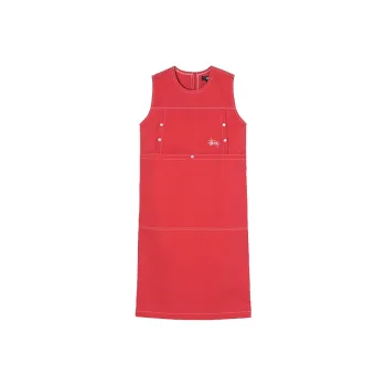 Stussy Sleeveless Dresses Women's Red