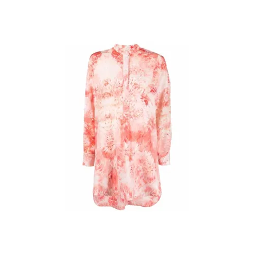 Alexander McQueen Long Sleeved Dresses Women's Red