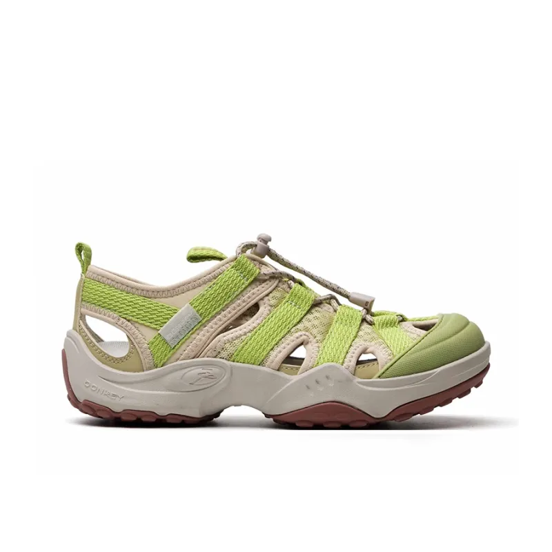 Mule Donkey Slip Resistant Waterproof River Trekking Shoes Unisex Light Grass Green-1