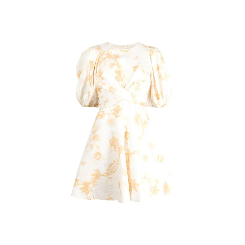 Zimmermann Short Sleeved Dresses Women's Yellow-0