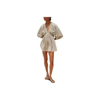 FREE PEOPLE For The Moment Mini Long-Sleeved Dresses Women's Oxide/Patina Color