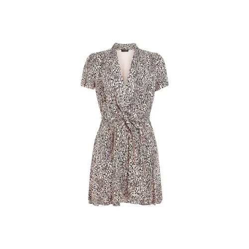 GUESS Short Sleeved Dress Women's Brown