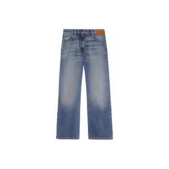 PALM ANGELS Star Flare Jeans Blue