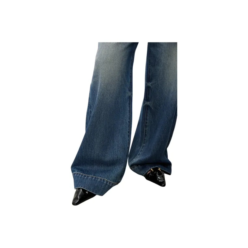 Wang Youshan Jeans Women's Blue-3