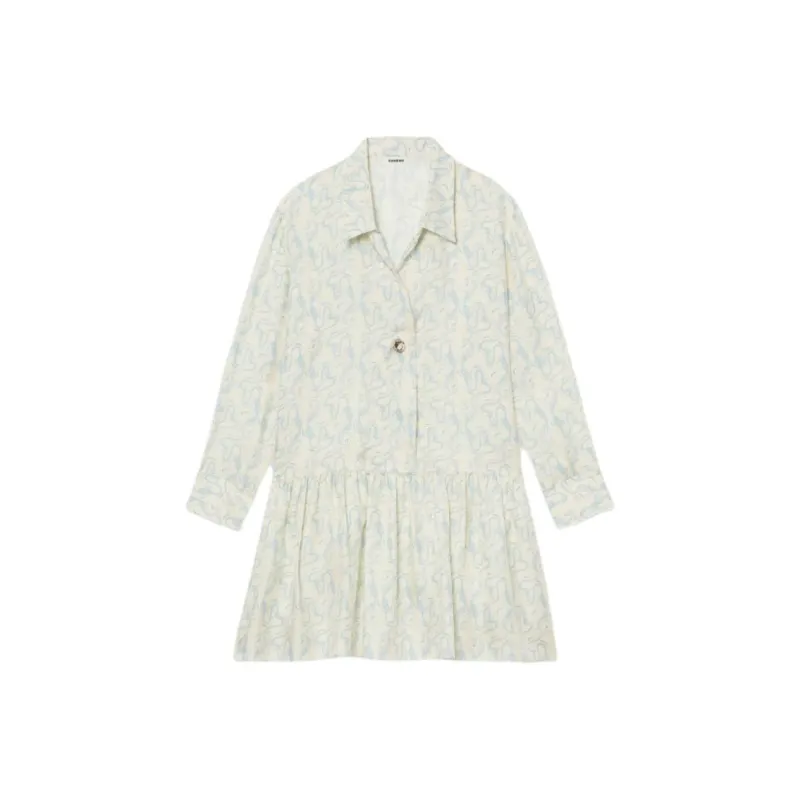Sandro Long Sleeved Dresses Women's Multicolor-0