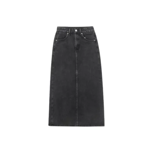 RESIMPLE Denim Long Skirt Women's Dark Gray