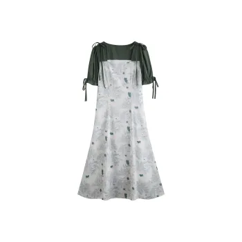 LSVE Short-Sleeved Dresses Women's Green