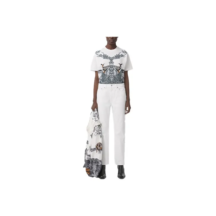 Burberry Jeans Women's White-0