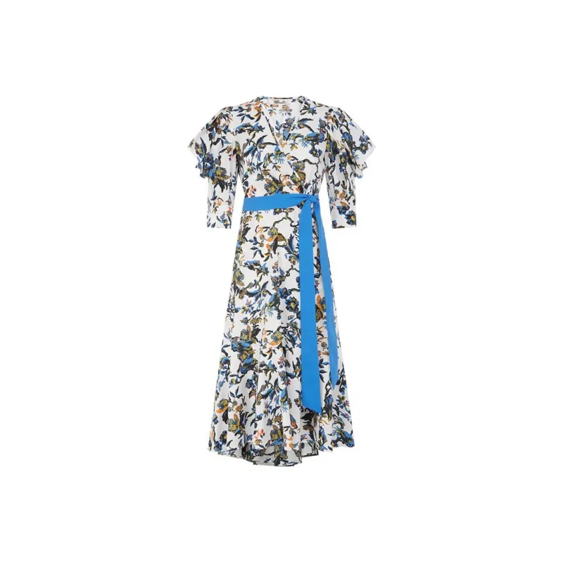 DVF Diane Von Furstenberg Short-Sleeved Dresses Women's Blue-0