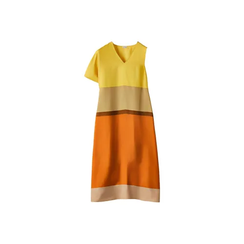 LOEWE Short Sleeved Dress Women's Multicolor