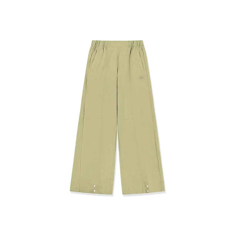 QIAODAN Casual Pants Women's Grass Gray Green-0