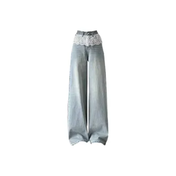 ABBY GODDESS Casual Pants Women's Light Blue