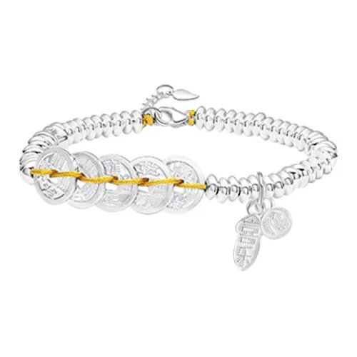 YUOFFICIAL 990 Silver Pure Silver Bracelets Unisex