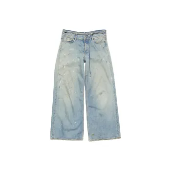 Acne Studios Regular Fit Wide Leg Jeans