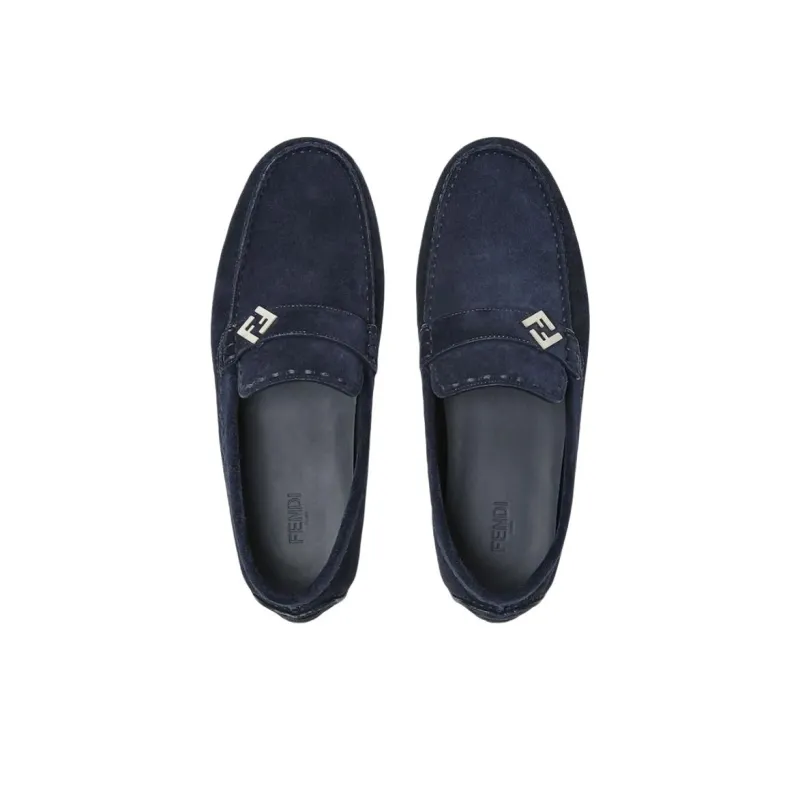 FENDI FF Casual Shoes Men's Marine Blue-3