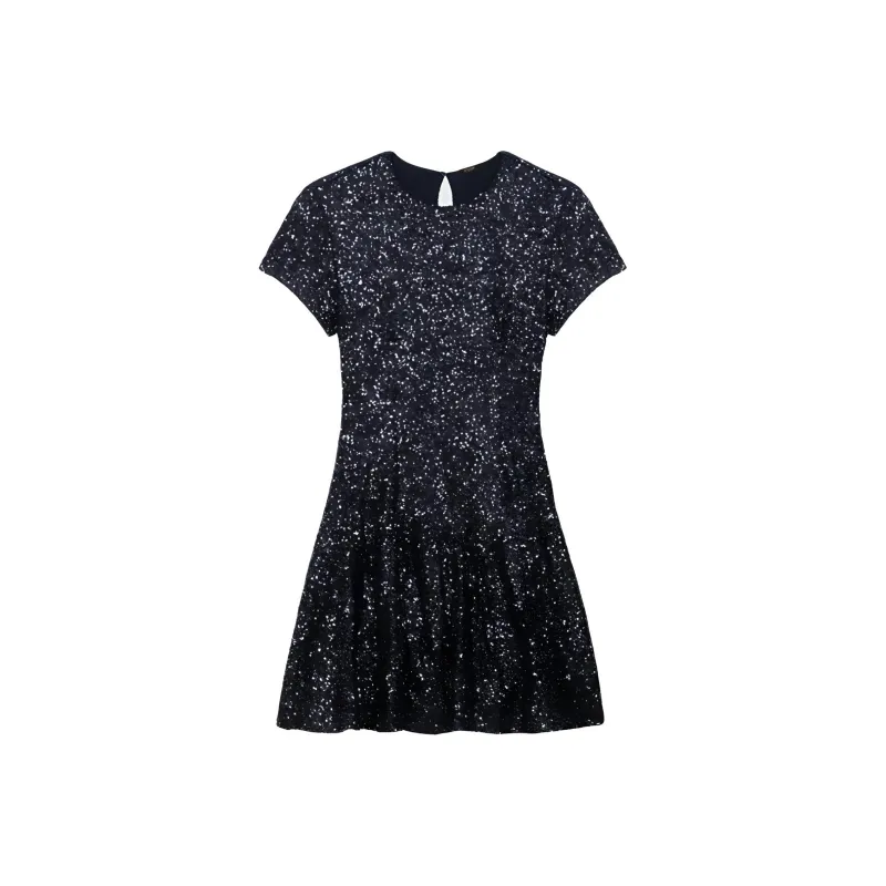Maje Sequinned Mini Dress-0