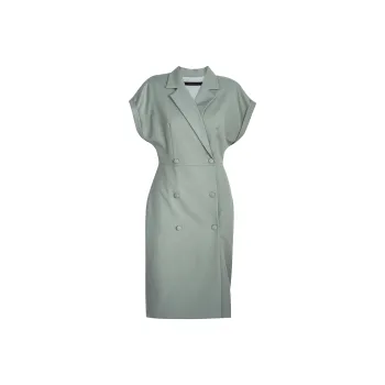 ROEYSHOUSE Short Sleeved Dress Women's Pea Green