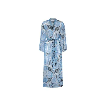 PHILIPP PLEIN Graphic print Silk Kaftan Dress