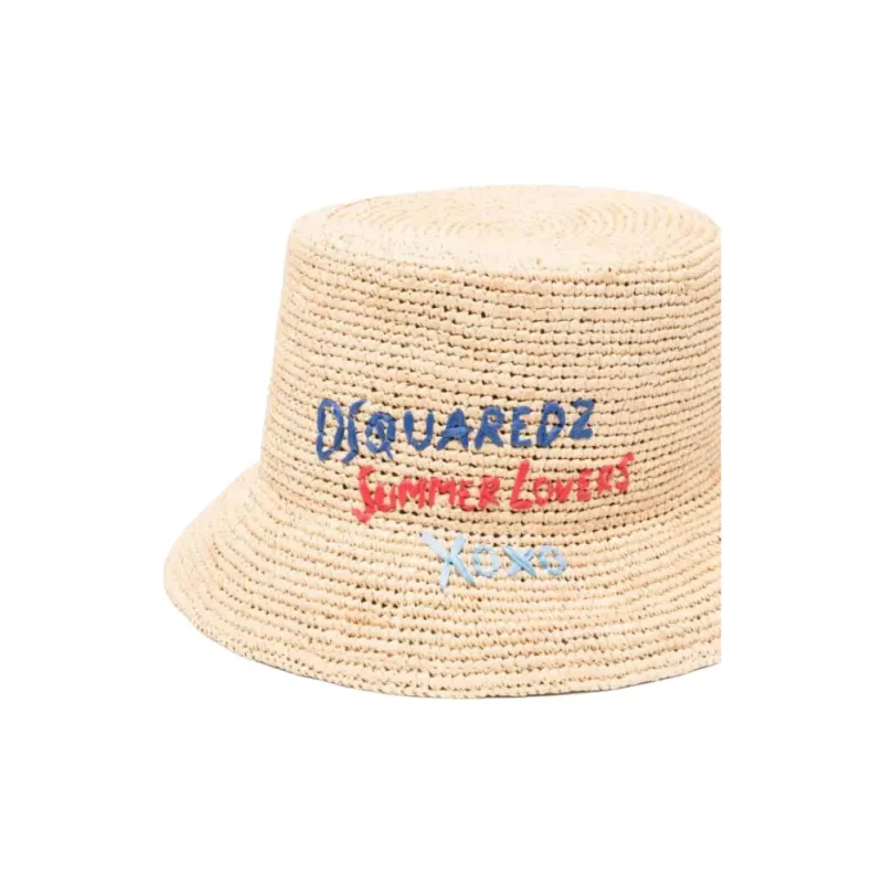 DSQUARED2 Raffia Bucket Hat-1