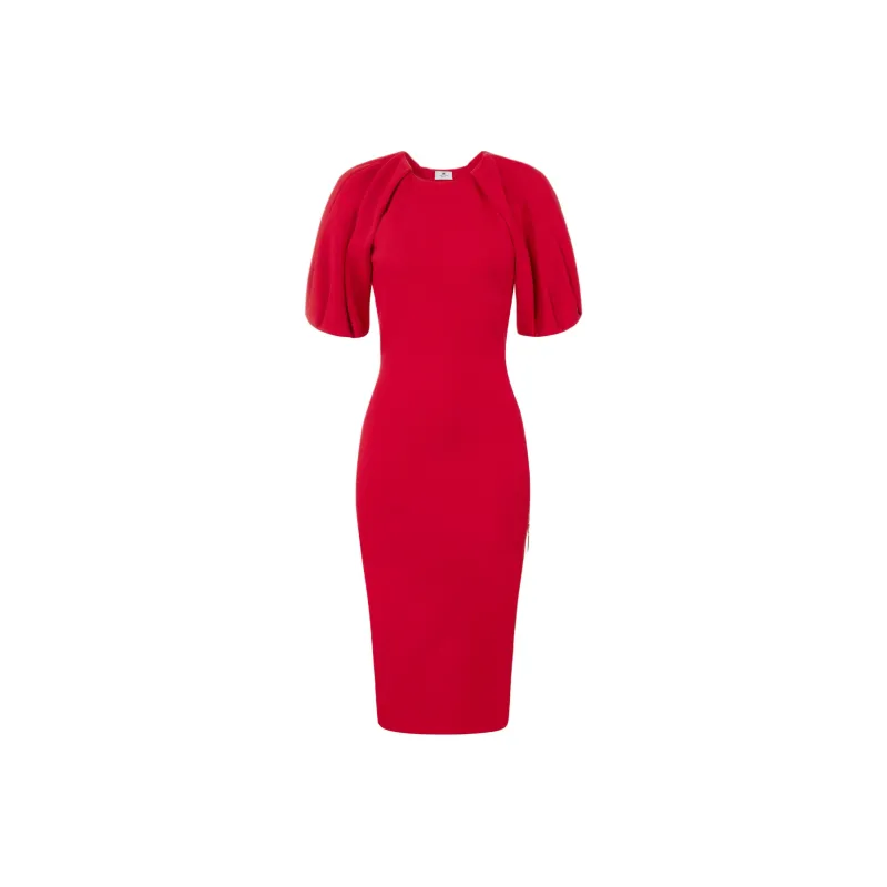 Elisabetta Franchi Zip detail Midi Dress-0
