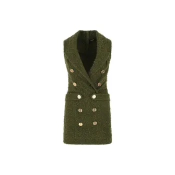 BALMAIN Sleeveless Dress Women's Green