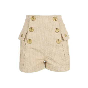 BALMAIN Casual Shorts Women's Beige