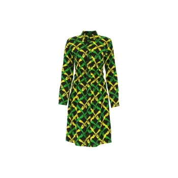 Bottega Veneta Graphic Printed Regular Fit Shirt Dress
