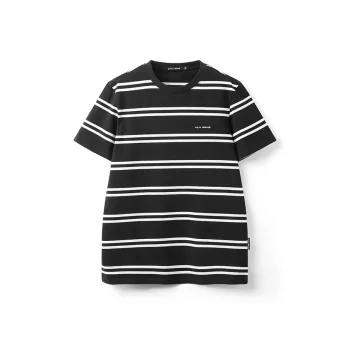 HLA JEANS T Shirts Men Black Stripes 47
