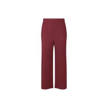 PLEATS PLEASE ISSEY MIYAKE Casual Pants Women's Burgundy