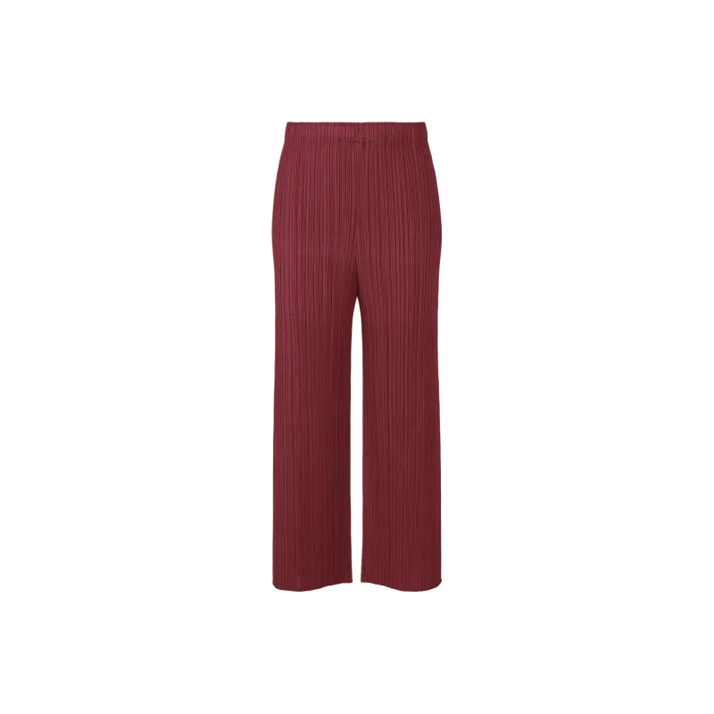 PLEATS PLEASE ISSEY MIYAKE Casual Pants Women's Burgundy-0