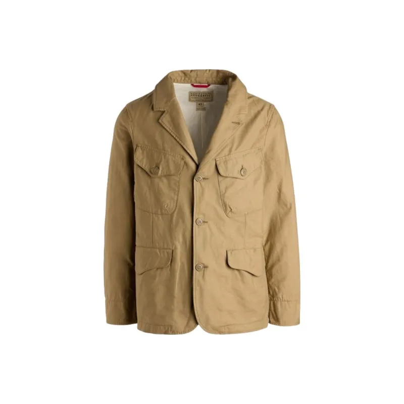 MANIFATTURA CECCARELLI SS25 Bush Jacket Jackets & Coats Men's Khaki-0