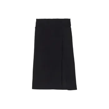 Yohji Yamamoto Side slit Denim Maxi Skirt
