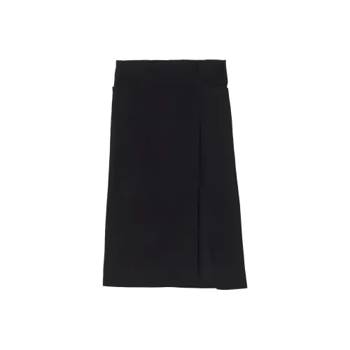 Yohji Yamamoto Side slit Denim Maxi Skirt