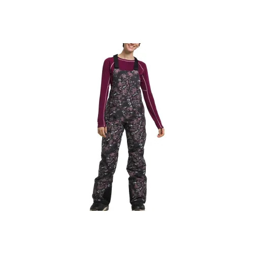 THE NORTH FACE Freedom Insulated Bibs Overalls Women's Purple Black