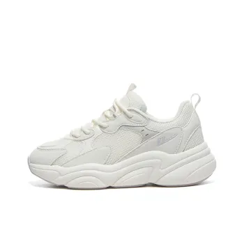 Warrior Abrasion Resistant Breathable Slip Resistant Low Top Chunky Sneakers Women's White Gray