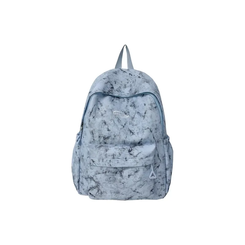 Single Warehouse Nylon Backpack Unisex White/Red/Blue/Black-10