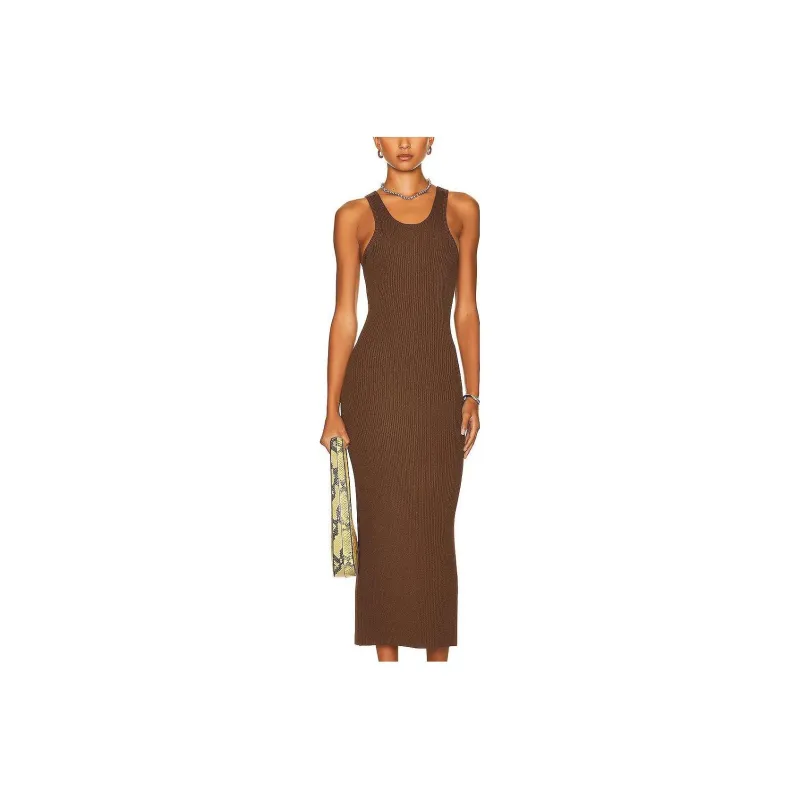 TOTEME Sleeveless Dresses Women's Brown-0