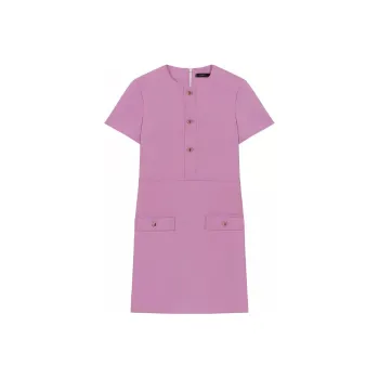 Maje Short Sleeved Dress Women's Light Purple