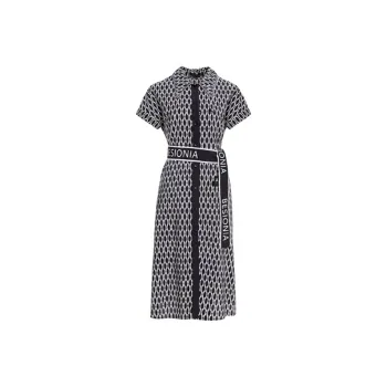 BESIONIA SS23 Short Sleeved Dress Women's Black White Pattern