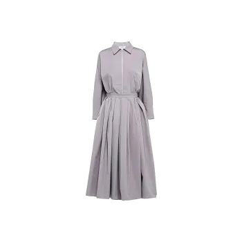 PRADA Long-Sleeved Dresses Women's Gray