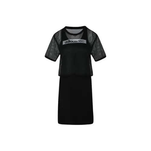 Adidas Neo Short Sleeved Dresses Women's Black