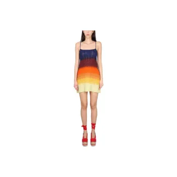 ETRO Spaghetti Strap Knitted Mini Dress