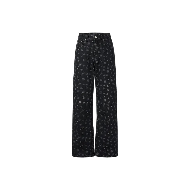 BETWEENAND x NIAONIAOYI Jeans Women's Black-0