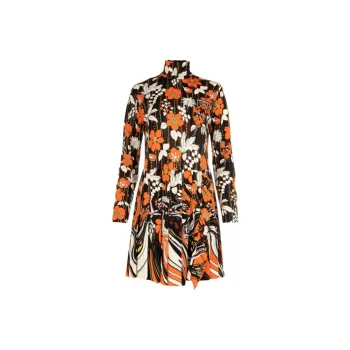 PRADA Long-Sleeved Dresses Women's Multicolor